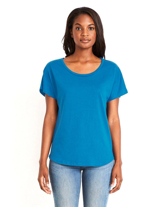 Women's Ideal Dolman T-Shirt - Turquoise - The American Threads